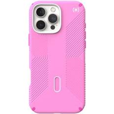 Mobile Phone Accessories Speck Presidio Perfect Clear ClickLock Case with MagSafe for Apple iPhone 16 Pro Max True Pink