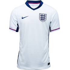 Short Sleeve National Team Jerseys NIKE Kids' England Men's Team 2024/25 Stadium Home Dri-Fit Football Replica Shirt