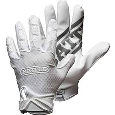 Football Battle Triple Threat Adult Receiver Gloves Triple Threat Adult Receiver Gloves, White