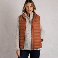 Orange - Women Vests Weird Fish Atissa Lightweight Padded Gilet Copper