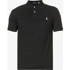 Polo Ralph Lauren Logo-embroidered slim-fit cotton polo shirt BLACK