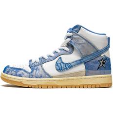 Nike SB Dunk High-Top-Sneakers unisex Gummi/Leder/Textil Weiß