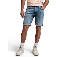 G-Star G-STAR RAW herr Shorts 3301 Slim Denim Shorts, Blå (bleknat kaskad)