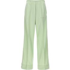 Palm Angels Uomo Pantaloni Palm Angels Trainingsbroek Met Zijstreep - Groen