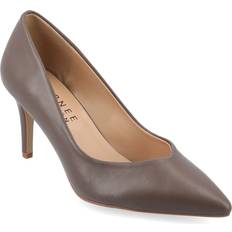 Shoes Journee Collection Wide Width Gabriella Pump Women's Truffle Brown Pumps