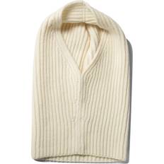 Bianco Passamontagne Jil Sander Ribbed Balaclava Cappelli Bianco Uomo