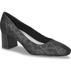 Shoes Bella Vita Wide Width Jilan Pump Women's Black Fabric Pumps