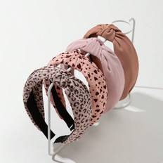 Shein Ladies Fabric Leopard Print Pink Tone Allmatch Hairbands