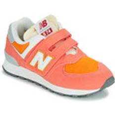 Orange Sneakers New Balance Kids' 574 Hook & Loop - Red/White