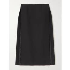 Wool Skirts Valentino GRISAILLE MIDI SKIRT Woman BLACK