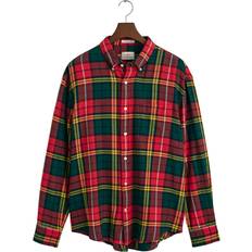 Gant Unisex Tops Gant Relaxed Fit Tartan Twillhemd - Rot/Grün/Gelb