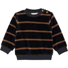 Minymo Drenge Sweatshirts Minymo Sweatshirt Velour Dark Navy mdr