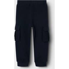 Cargo Trousers Name It Cotton Mix Cargo Joggers - Navy Blue