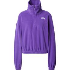 Purple - Women Tops The North Face Glacier 1/2 Zip Fleece Top Purple Womens