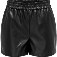 JdY Shorts Alaia Mw Faux Leather Shorts Black