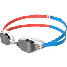 Sim- & Vattensport Speedo Unisex Fastskin Speedsocket simglasögon tävlingsglasögon anti-dimma anti-läckage, siren röd/bildblå en