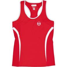Eva Tank Top Navy/white, Female, Kläder, Tops, Padel, Röd