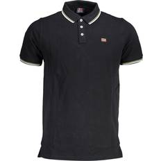 One Size - Unisex Polo Shirts Norway 1963 Elegant Short-Sleeved Black Polo with Contrasts
