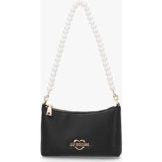 Love Moschino Black Pearl Handle Shoulder Bag Size: One Size, Colour: