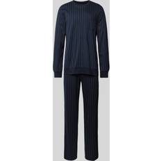 Blauw Pyjama's Schiesser Pyjama Long - Nightblue