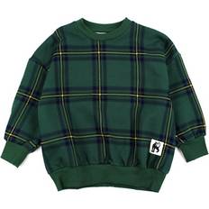 116/122 Sweatshirts Barnkläder Mini Rodini Green Check Aop Sweatshirt 116-122