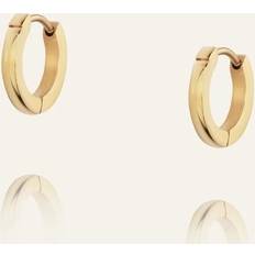 Guldpläterad - Rostfritt stål Örhängen Mockberg Classic Gold Hoops Medium, MOCKBERG
