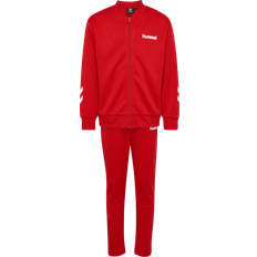 134/140 Tracksuits Børnetøj Hummel Joggingsæt HmlTUKAS Rød Unisex børn