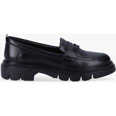 Hush Puppies Women Low Shoes Hush Puppies Reece Leather Chunky Loafers, Black