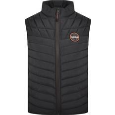 Napapijri Man Vesten Napapijri A-Lapaz Bodywarmer - Beige/Oranje/Zwart