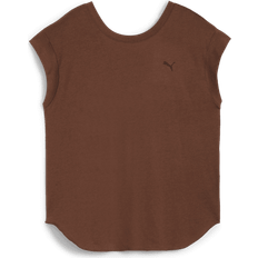 Bruna - Herr - Träningsplagg T-shirts Puma Studio Foundations Tee Nyheter Espresso Brown