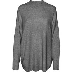 Vero Moda Plaza Pullover - Grey/Medium Grey Melange