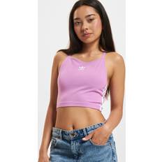 Damen - Violett Tanktops adidas Originals Stripes crop Top Violet