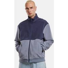 Blåa - Tyg Ytterkläder Urban Classics UC Men UC Colour Block Polar Fleece Jacket - Blue