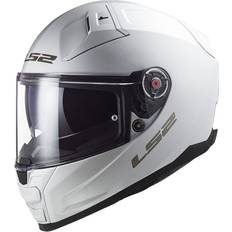 LS2 Vector II Solid Casco, blanco, tamaño para hombre