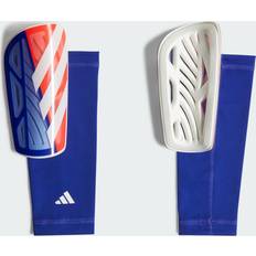 Hvid Benbeskyttere adidas Tiro Shin Guards Solar Red Solar Red Lucid Blue White