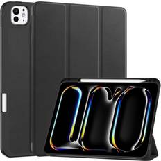 MTK Till iPad Pro 11 (2024) Slim Fit Tri-Fold Fodral Pennfack Svart