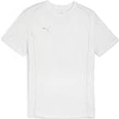 Sølv - Unisex T-shirts Puma Teamfinal Casuals T-shirt - Sølv/Hvid