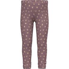 18-24M Hosen Name It Fleece-Leggings Herzen rosa