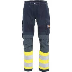 Tranemo workwear Arbetskläder Tranemo workwear Stretch FR arbetsbyxa, Marin/Hi-Vis gul (D104)