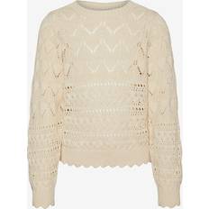 170/176 Neulotut Villapaidat Vero Moda VmLua Pullover - Beige