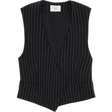 Ami Paris Overtøj Ami Paris Stribet Vest - Sort