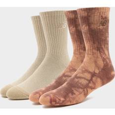 Brown - Unisex Underwear New Balance Tie Dye Midcalf Socks Pack, Brown