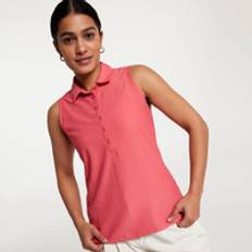 Pink - Women Polo Shirts Calia Women's Renew Sleeveless Golf Polo, Guava Pink