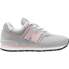 New Balance Kids' 574 Core - Rain Cloud/Pink Haze