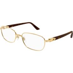 Cartier Women Glasses Cartier Demo Rectangular Ladies CT0368O 002 Gold Tone (OS)