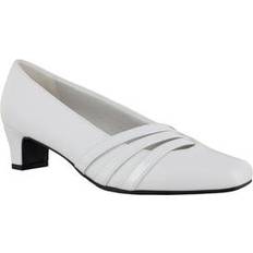 Shoes Easy Street Extra Wide Width Entice Pump Women's Off White Pumps