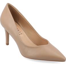 Shoes Journee Collection Wide Width Gabriella Pump Women's Mocha Taupe Pumps