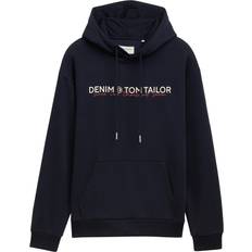 Denim/Jeansstoff Pullover Tom Tailor Denim Sweatshirt marine weiß