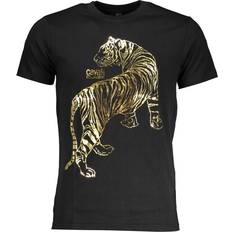 One Size T-shirts Cavalli Class Black Cotton T-Shirt Black, Color_Sort, Herre, L, M, new-with-tags, Sort, T-shirts, T-Shirts Men Clothing, XL