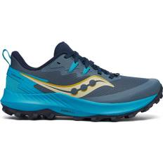 Saucony Peregrine 14 Women's Shoes - Navy Blue/Brown